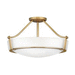 Hinkley H3221HBLED Heritage Brass Semi Flush Mount Ceiling Light