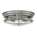 Hinkley H3302ANCL Antique Nickel Flush Mount Ceiling Light