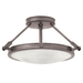 Hinkley H3381ANLED Antique Nickel Semi Flush Mount Ceiling Light