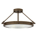 Hinkley H3382LZLED Light Oiled Bronze Semi Flush Mount Ceiling Light