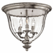 Hinkley H3612PW Pewter Flush Mount Ceiling Light