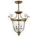 Hinkley H3613BB Burnished Brass Entrance / Foyer Pendant