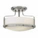 Hinkley H3641BN Brushed Nickel Semi Flush Mount Ceiling Light