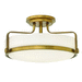 Hinkley H3643HBLED Heritage Brass Semi Flush Mount Ceiling Light