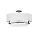 Hinkley H38894BK Black Semi Flush Mount Ceiling Light