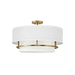 Hinkley H38894LCB Lacquered Brass Semi Flush Mount Ceiling Light