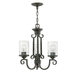 Hinkley H4013OLCL Olde Black Mini Chandelier