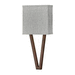 Hinkley H41501WL Walnut 1 Bulb Wall Sconce