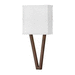 Hinkley H41502WL Walnut 1 Bulb Wall Sconce