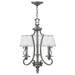 Hinkley H4243PL Polished Antique Nickel Mini Chandelier