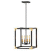 Hinkley H4294SK Satin Black Entrance / Foyer Pendant