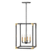 Hinkley H4295SK Satin Black Entrance / Foyer Pendant