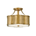 Hinkley H4443HB Heritage Brass Semi Flush Mount Ceiling Light