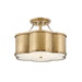 Hinkley H4444HB Heritage Brass Semi Flush Mount Ceiling Light