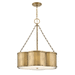 Hinkley H4446HB Heritage Brass Drum Pendant