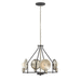 Hinkley H4534DZ Aged Zinc Mini Chandelier