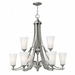 Hinkley H4638BN Brushed Nickel Mid Sized Chandelier