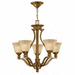 Hinkley H4655BR Brushed Bronze / Amber Seedy Mid Sized Chandelier