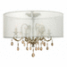 Hinkley H4771SL Silver Leaf Mini Chandelier