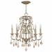 Hinkley H4775SL Silver Leaf Mini Chandelier