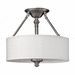 Hinkley H4791BN Brushed Nickel Semi Flush Mount Ceiling Light