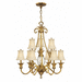 Hinkley H4887BB Burnished Brass Large Foyer Chandelier