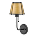 Hinkley H4890BKLDB Black with Lacquered Dark Brass accents 1 Bulb Wall Sconce