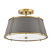 Hinkley H4893LDB Lacquered Dark Brass Semi Flush Mount Ceiling Light