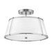 Hinkley H4893PN Polished Nickel Semi Flush Mount Ceiling Light