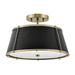 Hinkley H4893WS Warm Brass Semi Flush Mount Ceiling Light