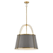 Hinkley H4895LDB Lacquered Dark Brass Drum Pendant