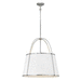 Hinkley H4895PN Polished Nickel Drum Pendant