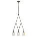 Hinkley H4933PL Polished Antique Nickel Linear Pendant