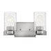 Hinkley H5052BNCL Brushed Nickel / Clear 2 Bulb Bathroom Light