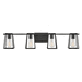 Hinkley H5164BK Black 4 or more Bulb Bathroom Light