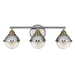 Hinkley H5173PN Polished Nickel 3 Bulb Bathroom Light