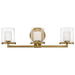 Hinkley H5493HBLL Heritage Brass 3 Bulb Bathroom Light