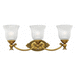 Hinkley H5583BB Burnished Brass 3 Bulb Bathroom Light