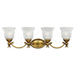 Hinkley H5584BB Burnished Brass 4 or more Bulb Bathroom Light