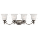 Hinkley H5584PL Polished Antique Nickel 4 or more Bulb Bathroom Light