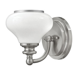 H56550PN Ainsley 1 Bulb Wall Sconce - Polished Nickel