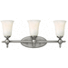 Hinkley H5743AN Antique Nickel 3 Bulb Bathroom Light