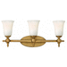 Hinkley H5743BR Brushed Bronze 3 Bulb Bathroom Light