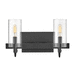 Hinkley H58062BK Black 2 Bulb Bathroom Light