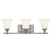 Hinkley H58783BN Brushed Nickel 3 Bulb Bathroom Light