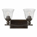 Hinkley H5892OBCL Olde Bronze / Clear 2 Bulb Bathroom Light