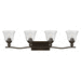 Hinkley H5894OBCL Olde Bronze / Clear 4 or more Bulb Bathroom Light