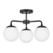 Hinkley H84203BK Black Semi Flush Mount Ceiling Light