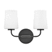 Hinkley H853452BK Black 2 Bulb Bathroom Light