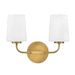 Hinkley H853452HB Heritage Brass 2 Bulb Bathroom Light